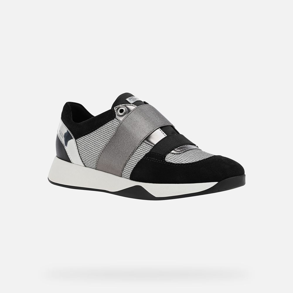 Geox Bayan Spor Ayakkabı Gri/Siyah - Suzzie - WYN-894670